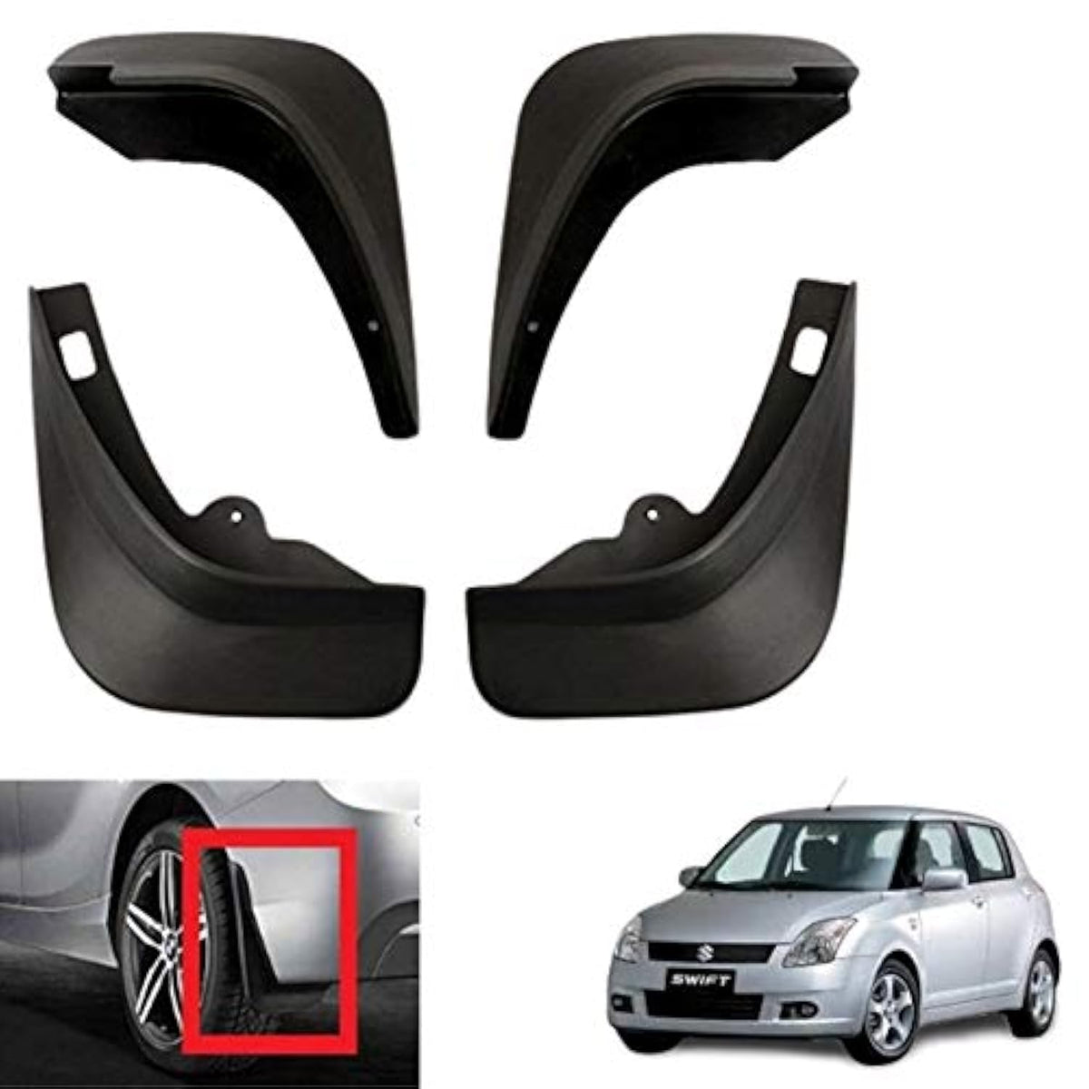 Mud Flap for Maruti Suzuki Swift T-1