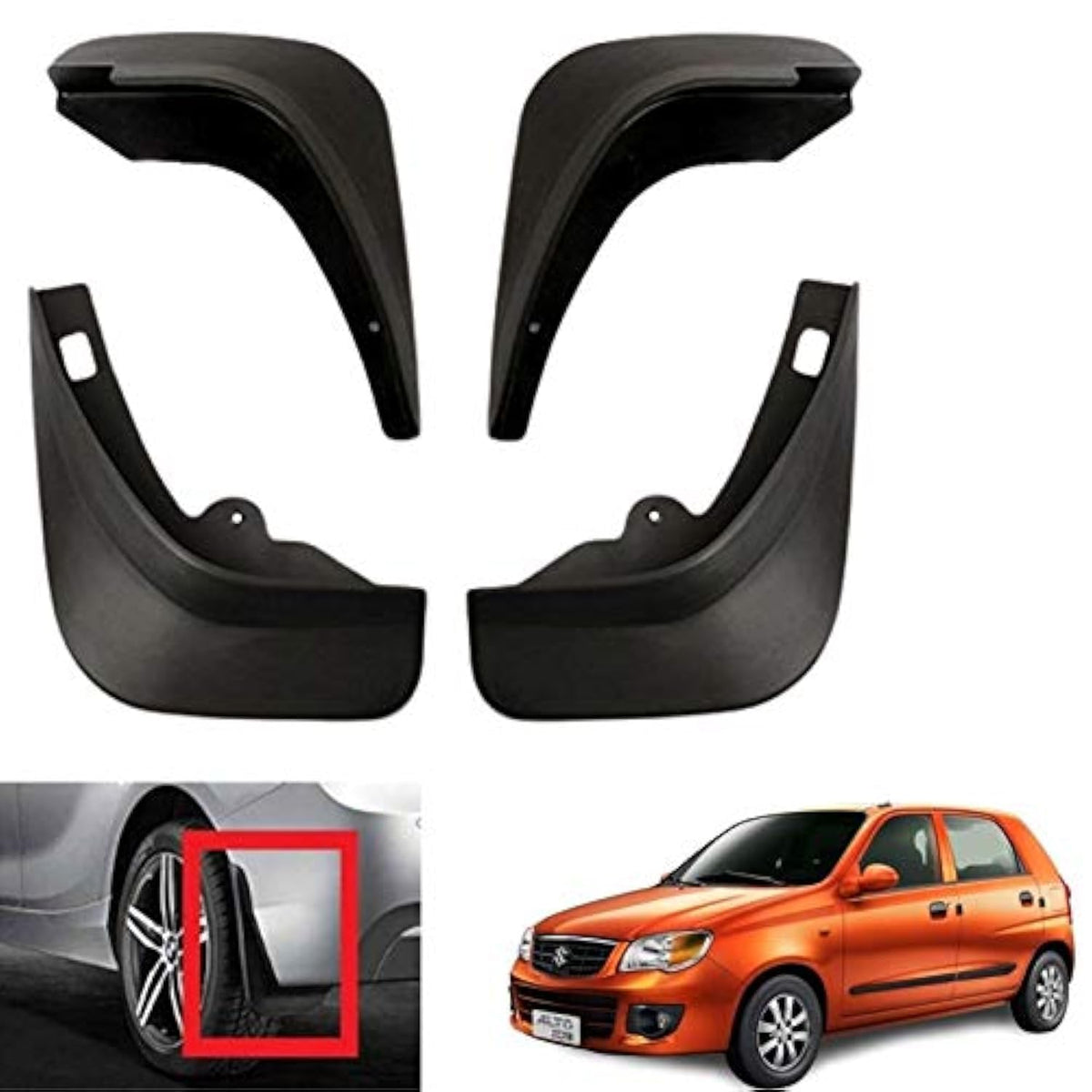 Mud Flap for Maruti Suzuki Alto K10 (T-1) (2010-13)