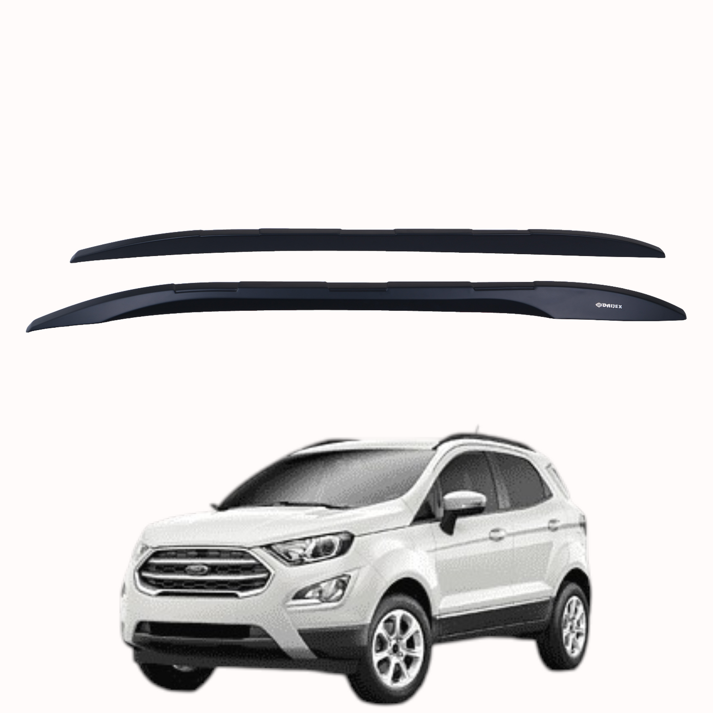 Daijex ABS Roof Rail Ecosports Black/Silver