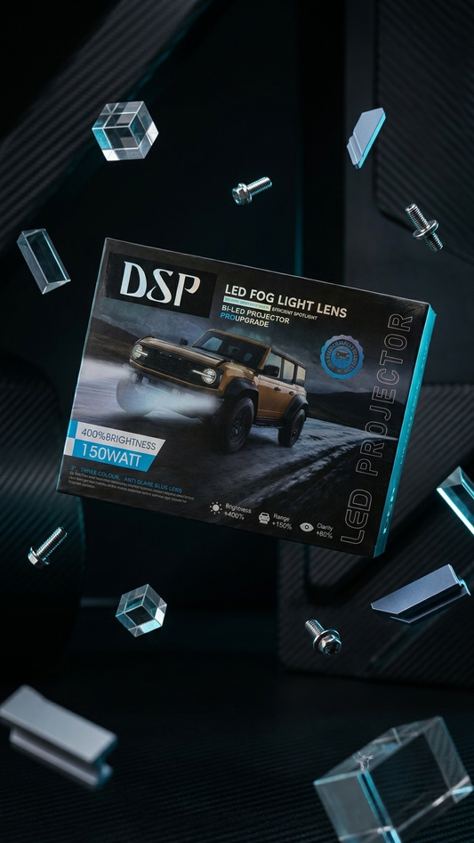 DSP Bi-LED Projector Fog Light Lens – 150W Universal Pro Upgrade