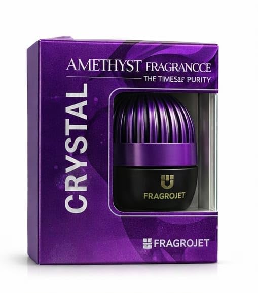 Fragrojet Crystal Car Perfume – Long Lasting Luxury Car Air Freshener | Premium Crystal Fragrance Diffuser | Odor Eliminator | Stylish Dashboard Freshener