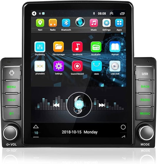 DCT Tesla 9 Inches Touch Screen Android Gorilla Glass IPS Display Car Stereo with 2GB RAM/32 GB ROM GPS/Wi-Fi/Navigation/Steering Wheel Controls Mirror Link Compatible with Universal