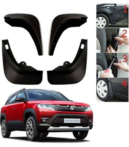 Mud Flap for Maruti Suzuki Brezza T-2 (2022)