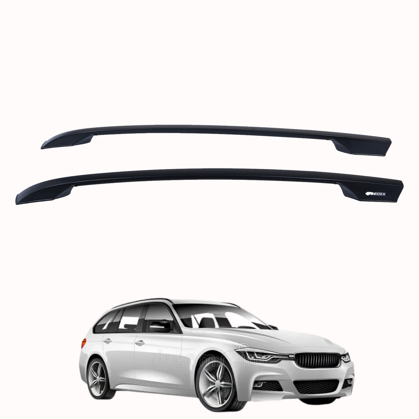 Daijex ABS Roof Rail Universal Small Dual Tone