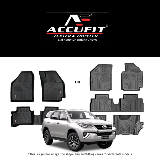 Accufit Lifelong Mats for Fortuner Automatic