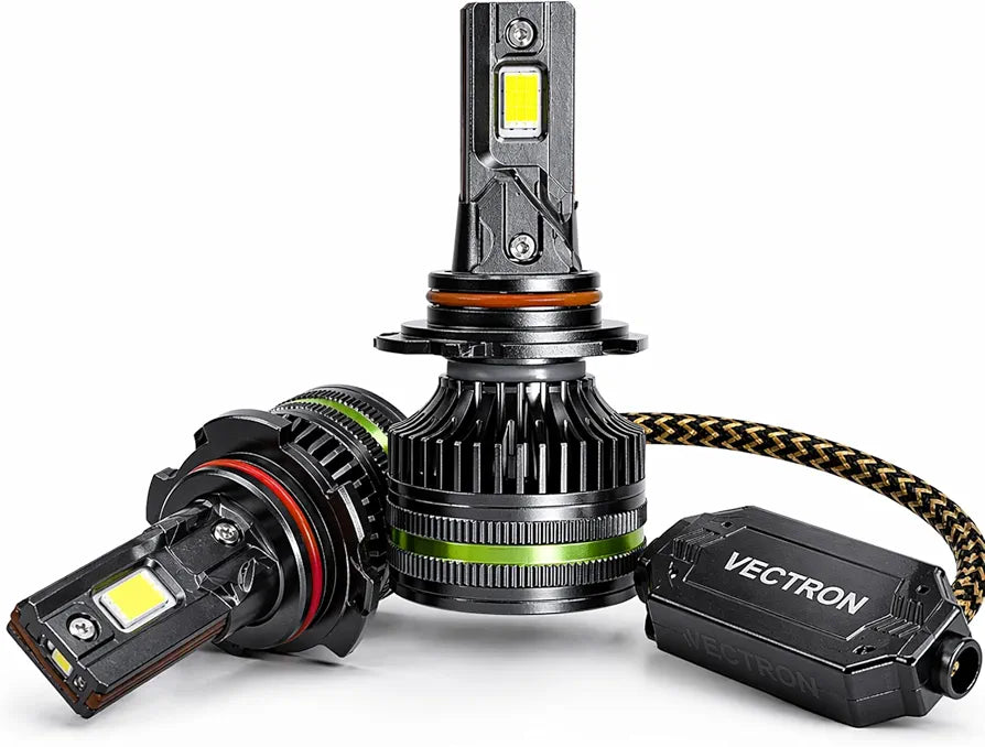 VECTRON LED Headlight Bulb for Car, 6000K Cool White, 20000LM, 180W, Set of 2
