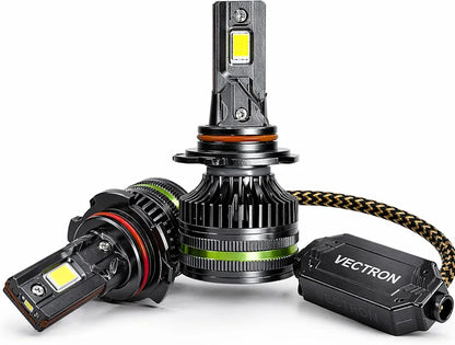 VECTRON LED Headlight Bulb for Car, 6000K Cool White, 20000LM, 180W, Set of 2